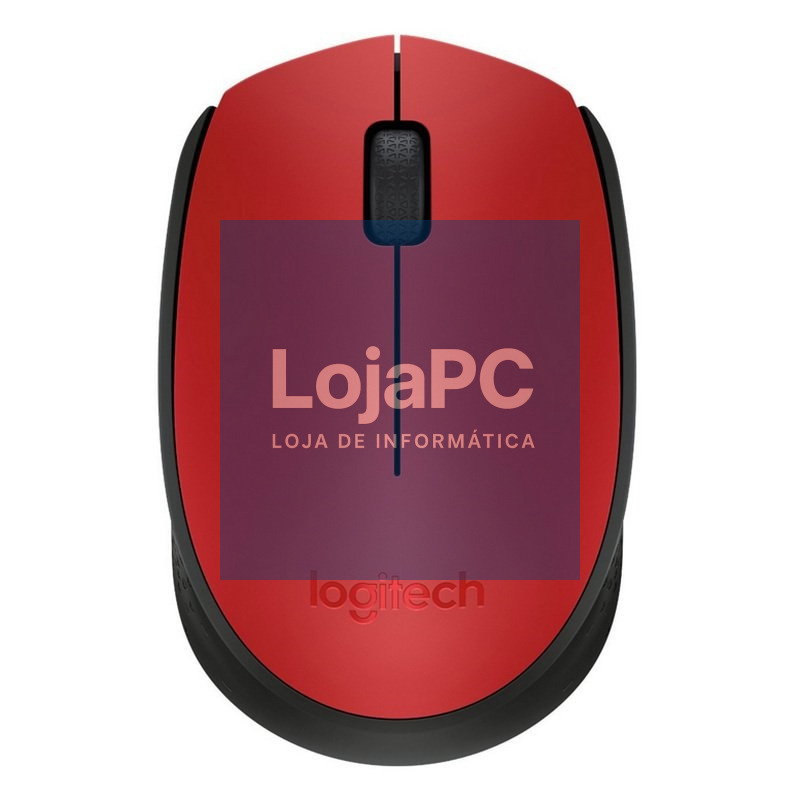 Logitech M171 Ratón Inalámbrico 1000 dpi Neg/Rojo