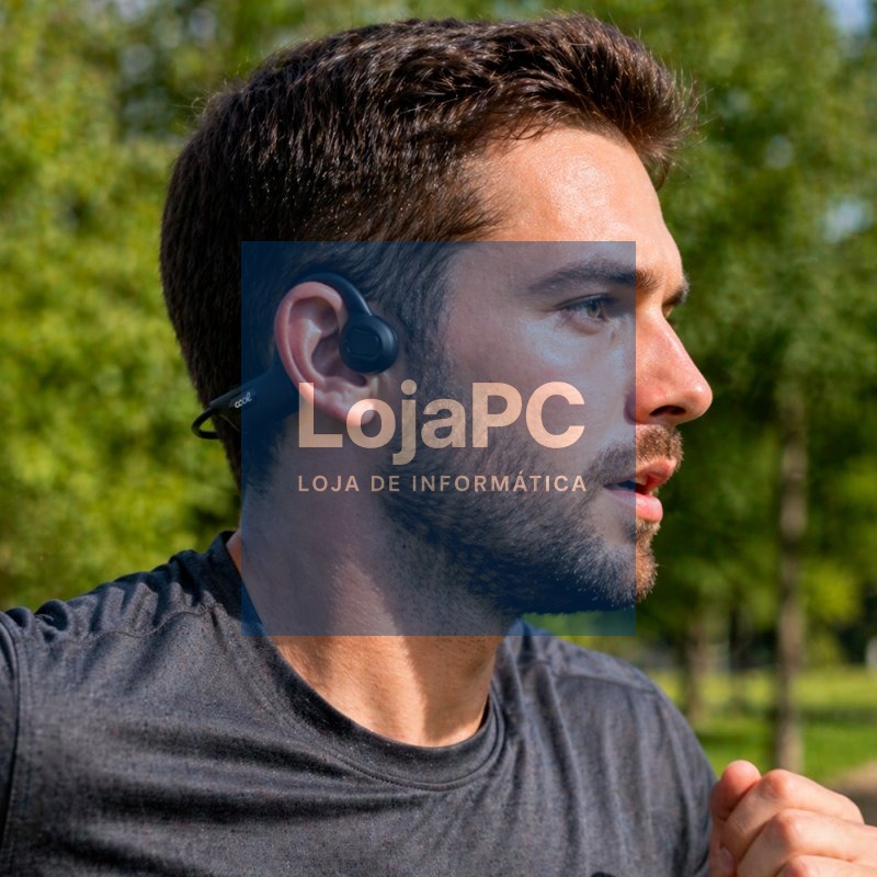 Auriculares Stereo Bluetooth COOL Bone (Condução Óssea) Preto — imagem 2