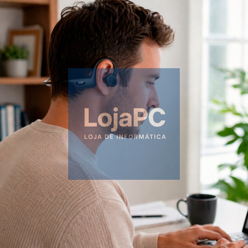 Auriculares Stereo Bluetooth COOL Bone (Condução Óssea) Preto — imagem 4