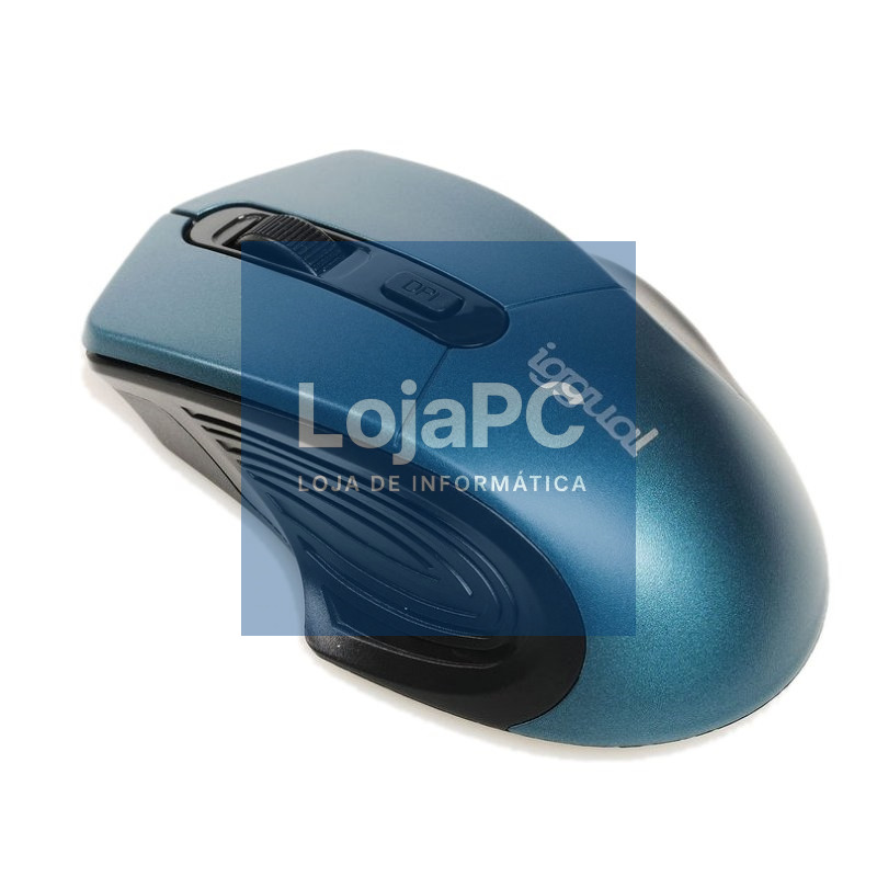 iggual Ratón inalámbrico ERGONOMIC-L-1600DPI azul