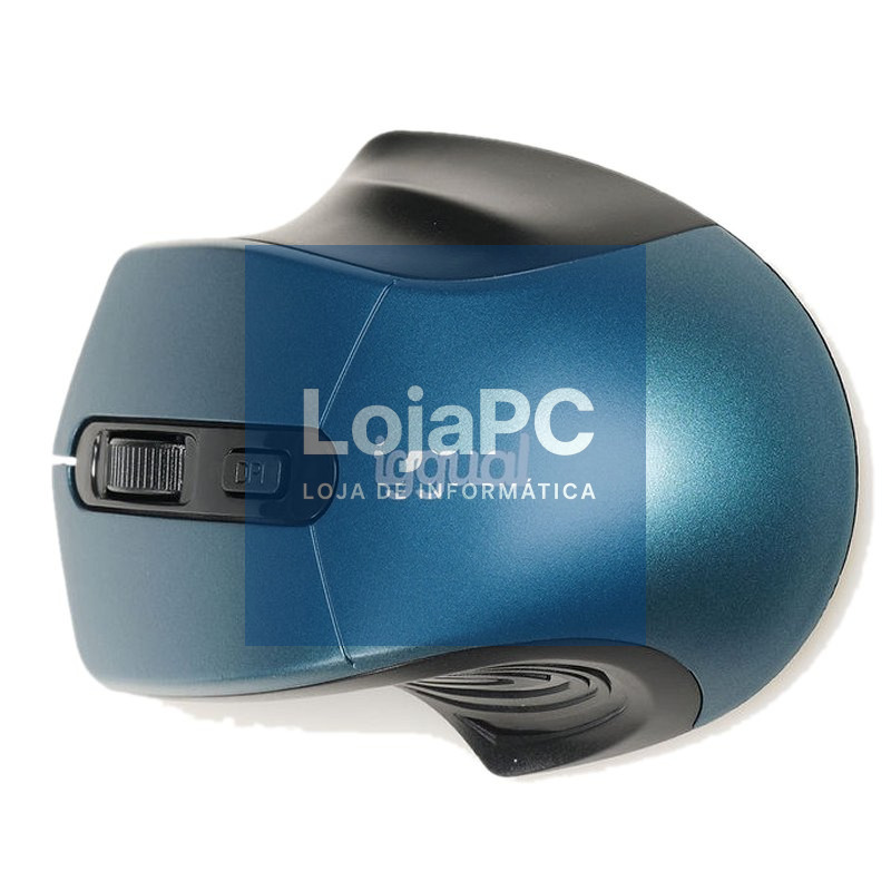 iggual Ratón inalámbrico ERGONOMIC-L-1600DPI azul — imagem 2