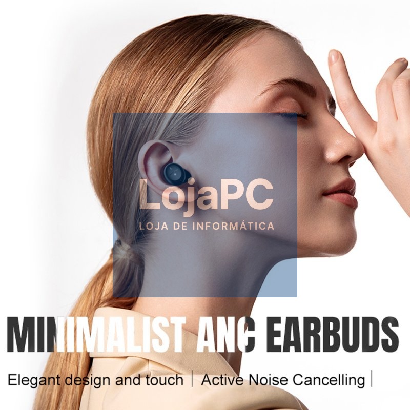 Auriculares Stereo Bluetooth Earbuds ANC COOL Pocket Preto — imagem 4