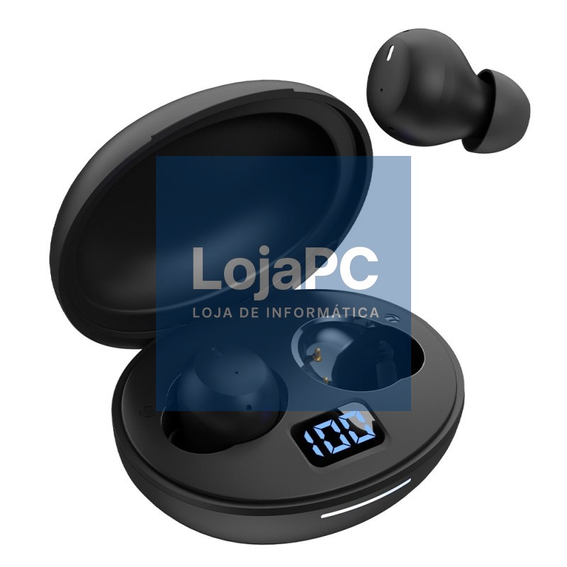 Auriculares Stereo Bluetooth Earbuds ANC COOL Pocket Preto