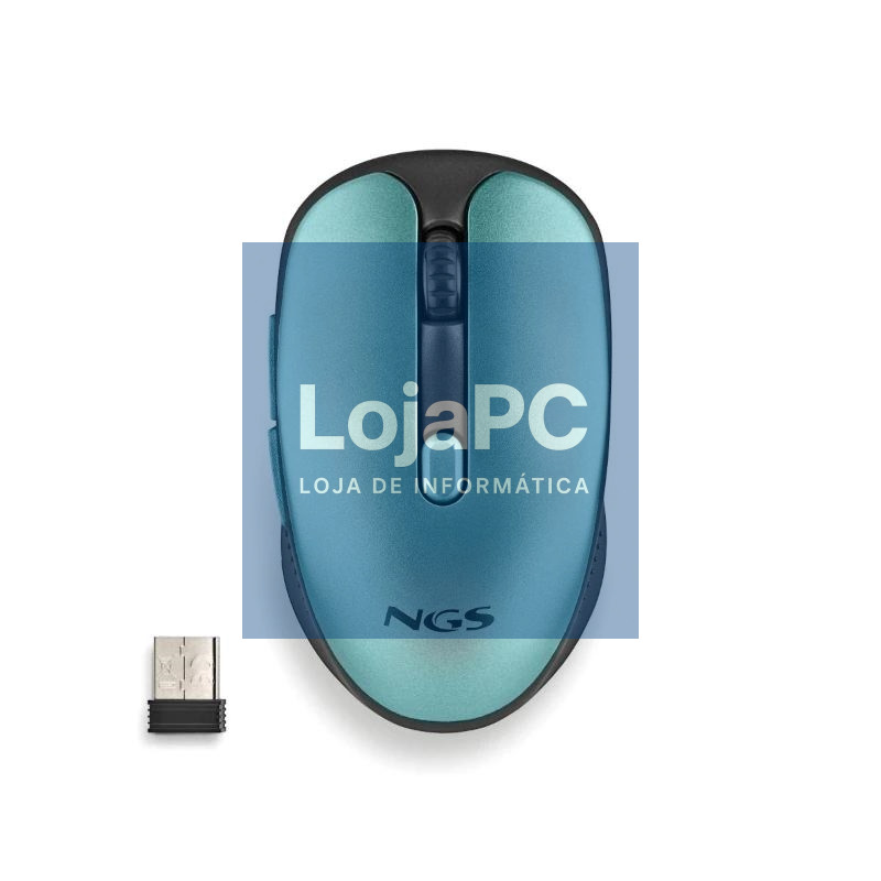 NGS Raton Inalambrico Recargable Silencioso Hielo