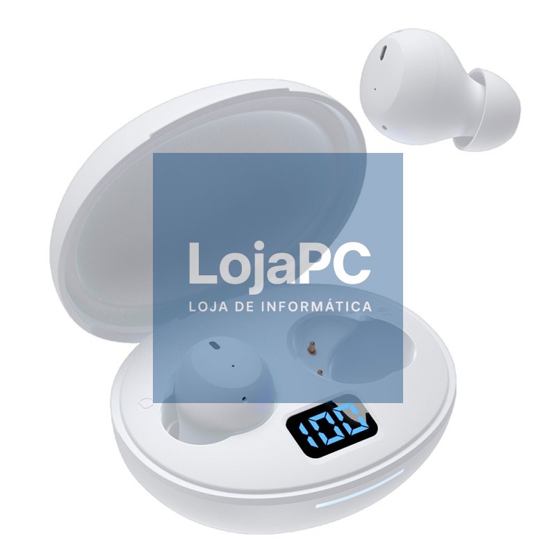 Auriculares Stereo Bluetooth Earbuds ANC COOL Pocket Blanco