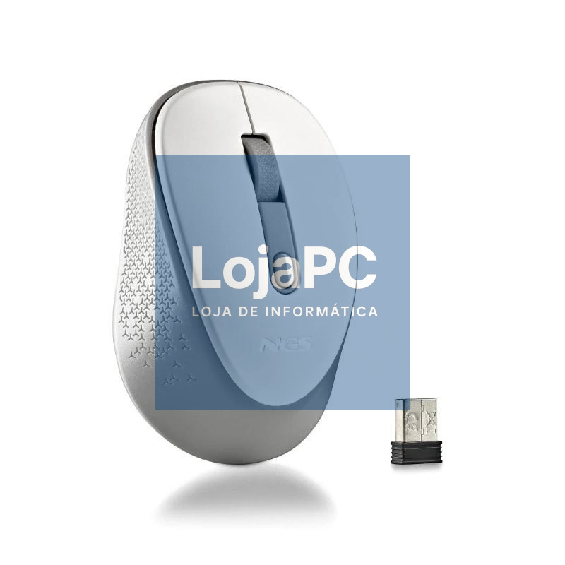 NGS RATON INALAMBRICO 800/1600DPI Blanco