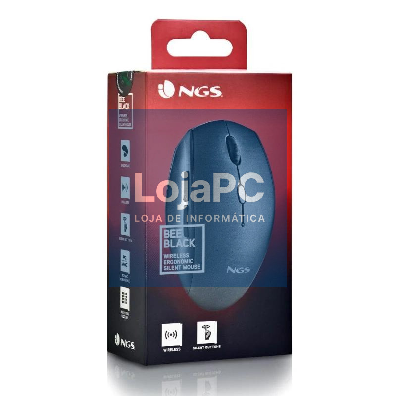 NGS RATON INALAMBRICO CON TECLAS SILENCIOSAS NEGRO — imagem 3