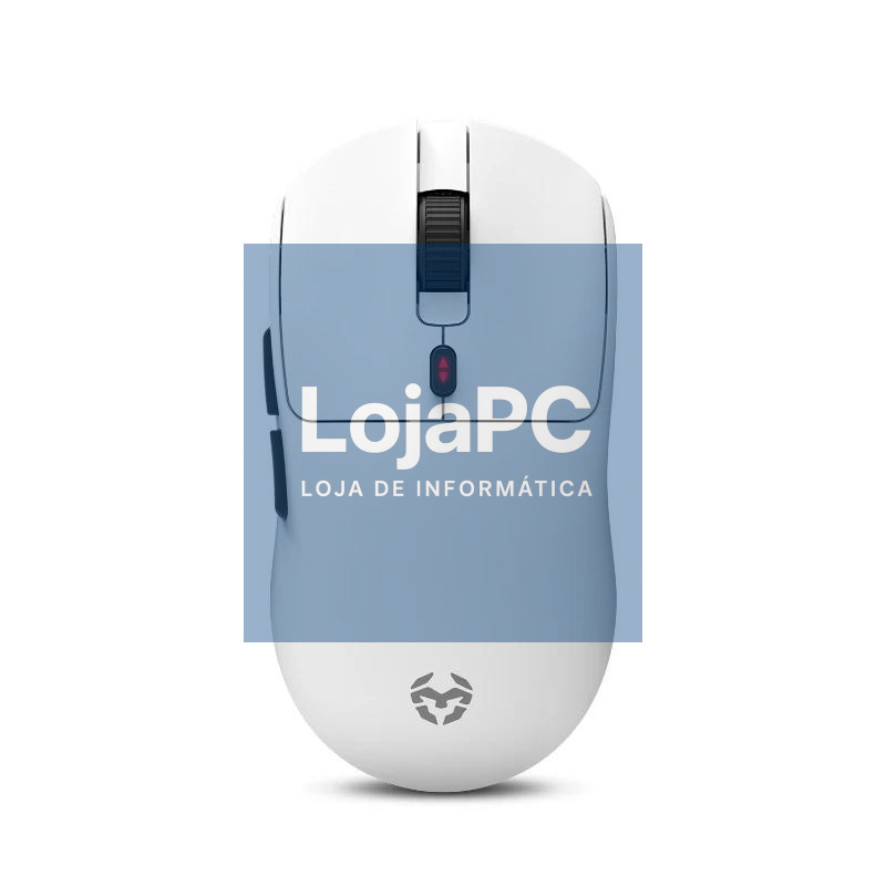 KROM KLEVER Raton gaming superligero wireless Blco