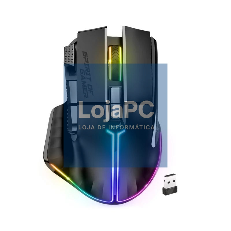 Spirit of Gamer Ratón Inalambrico Pro M5 Black