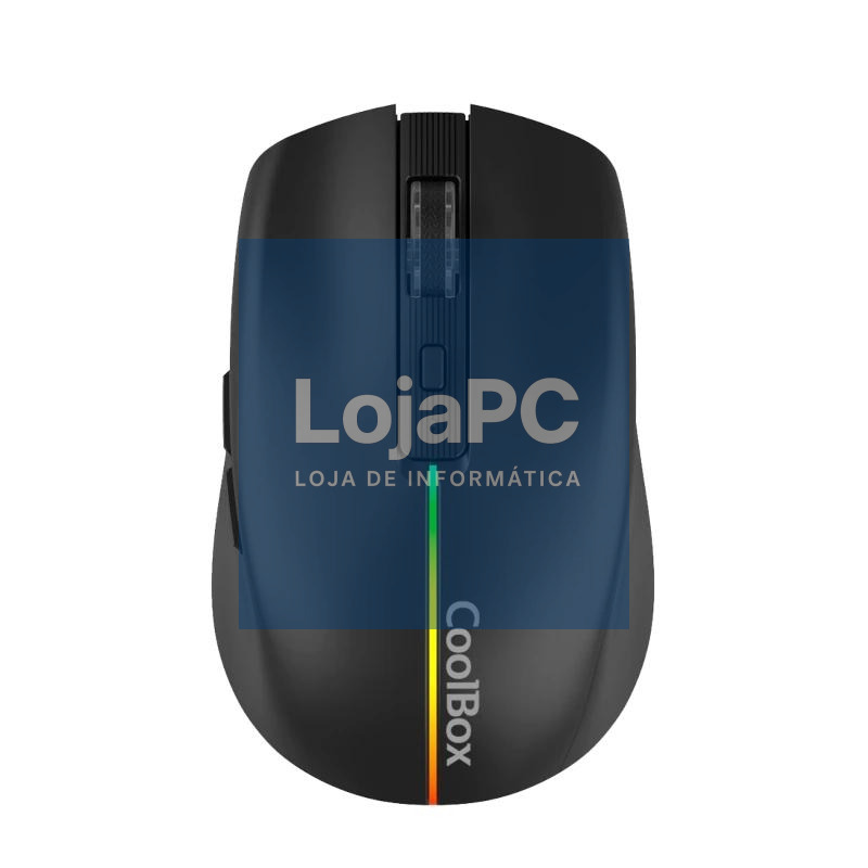 Coolbox Gaming Ratón W01 1600DPI Inalámbrico Negr