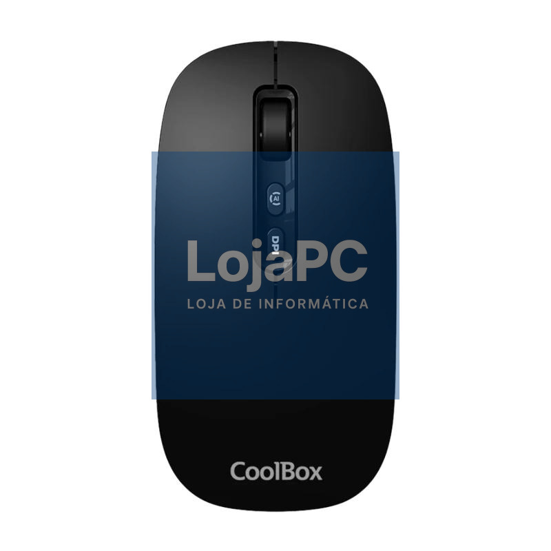 Coolbox Ratón W02-IA Inalámbrico RF+BT Negro