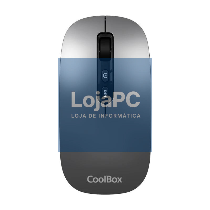 Coolbox Ratón W02-IA Inalámbrico RF+BT Gris