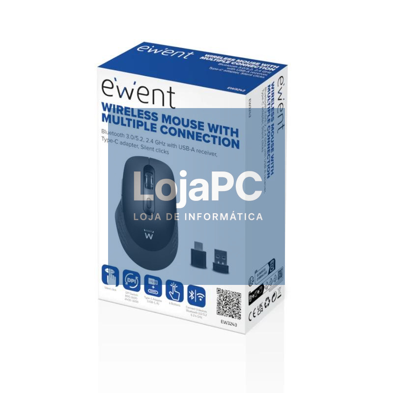 EWENT EW3243 Ratón inalámbrico 2.4GHz BT — imagem 5