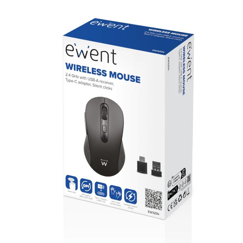EWENT EW3204 Ratón inalámbrico 2.4GHz click silen — imagem 5