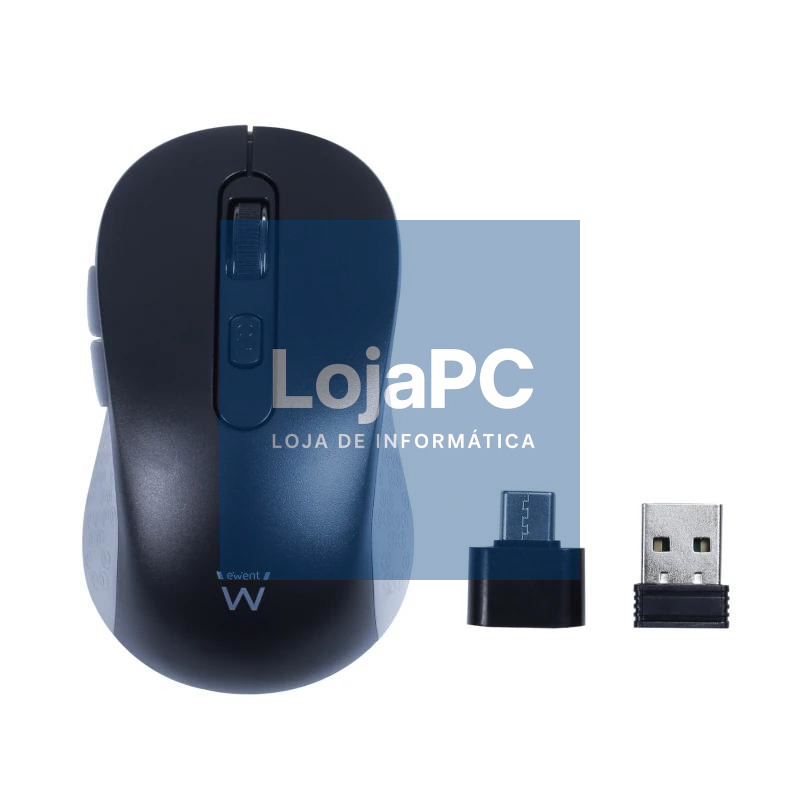 EWENT EW3204 Ratón inalámbrico 2.4GHz click silen