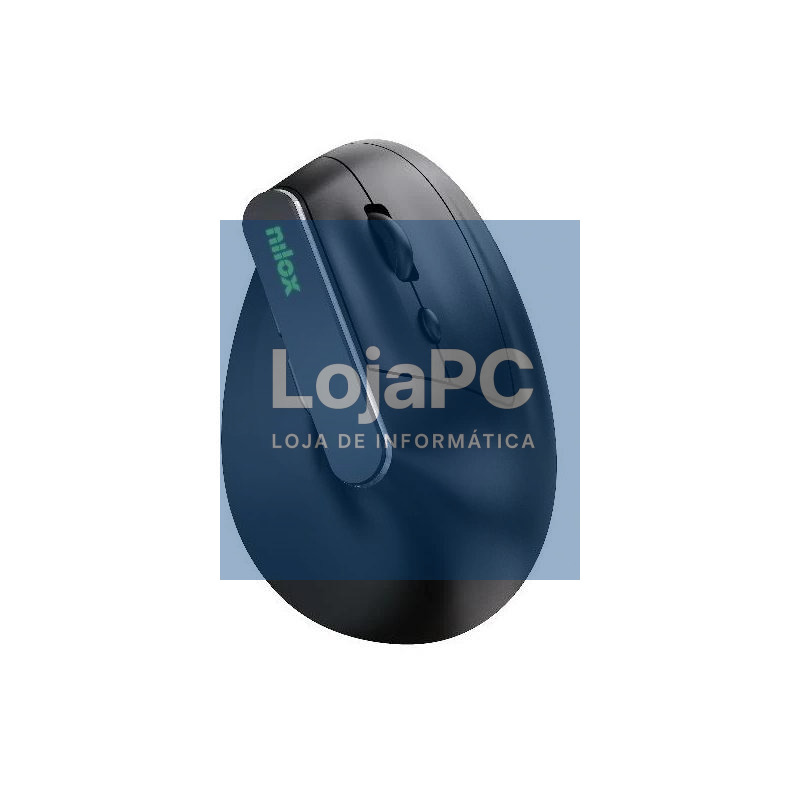 Nilox Ratón Wir Vertical Rec. Silen 1600 DPI Negro
