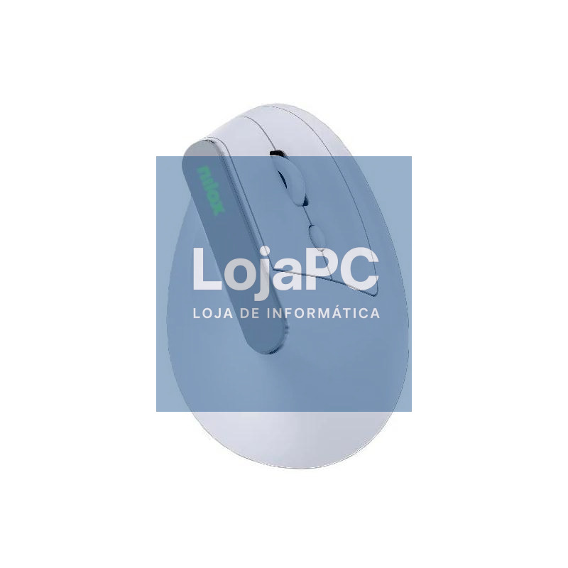 Nilox Ratón Wir Vertical Rec. Silen 1600DPI Blanco