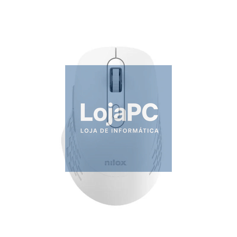 Nilox Ratón Dual Wireless 1600dpi silen. Blanco