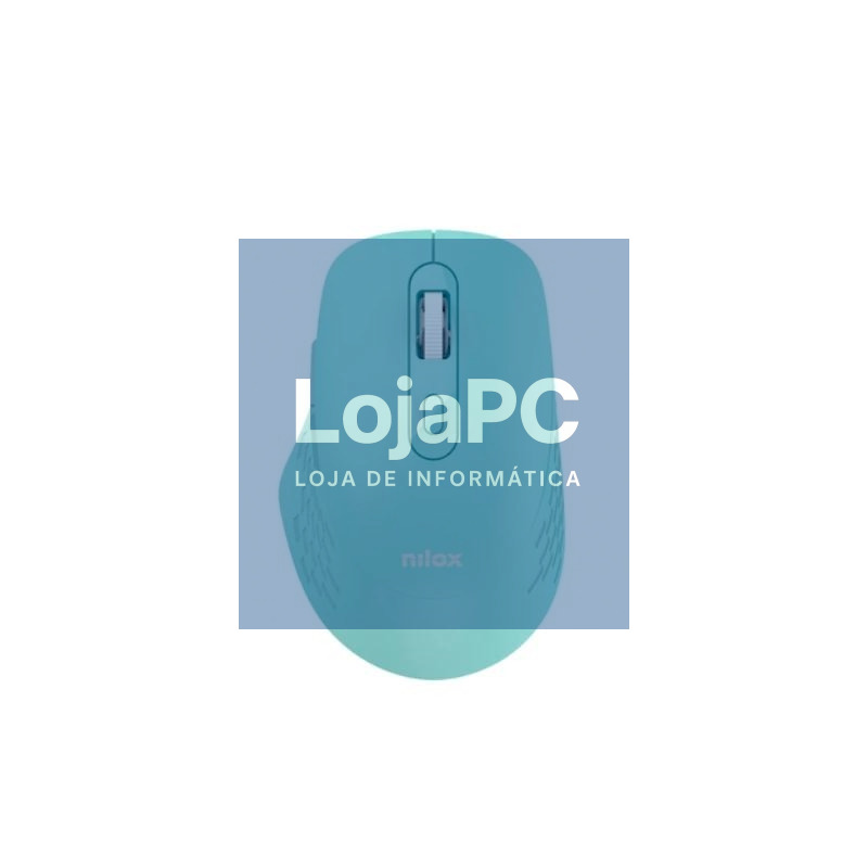 Nilox Ratón Dual Wireless 1600dpi silen. Cyan