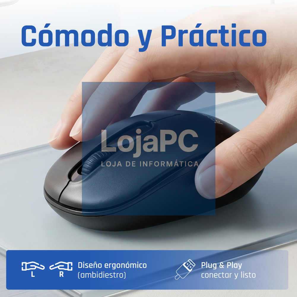 iggual Ratón inalámbrico WOM-STANDARD-3D 1000DPI