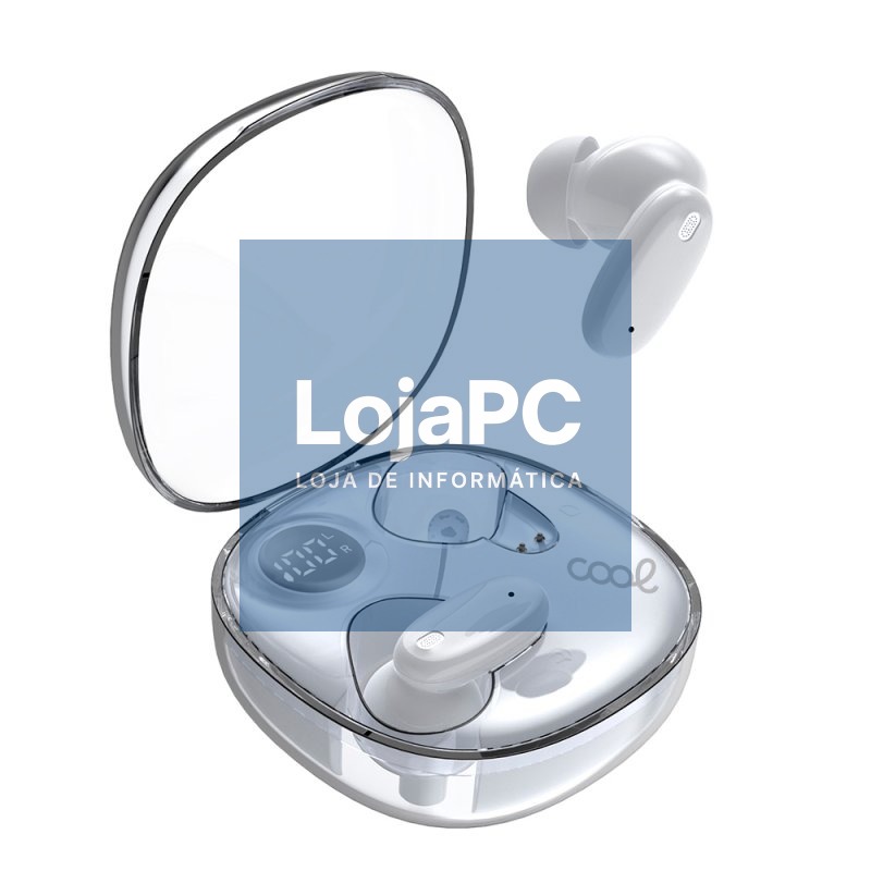 Auriculares Stereo Bluetooth Earbuds COOL Fun Branco — imagem 2