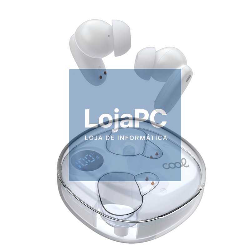 Auriculares Stereo Bluetooth Earbuds COOL Fun Branco