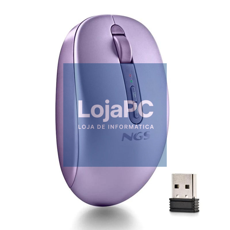 NGS Ratón Inalámbric 2.4GHZ Dual BT FOGDUAL PURPLE — imagem 3