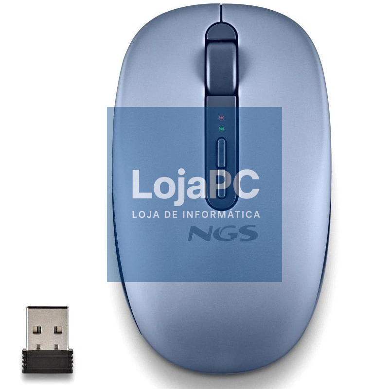 NGS Ratón Inalámbrico 2.4GHZ Dual BT FOGDUAL BLUE