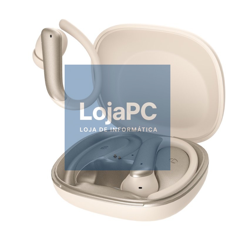 Auriculares Stereo Bluetooth Earbuds COOL Ginásio ANC Bege — imagem 4