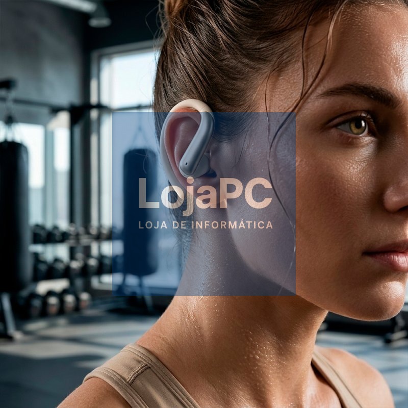 Auriculares Stereo Bluetooth Earbuds COOL Ginásio ANC Bege — imagem 2