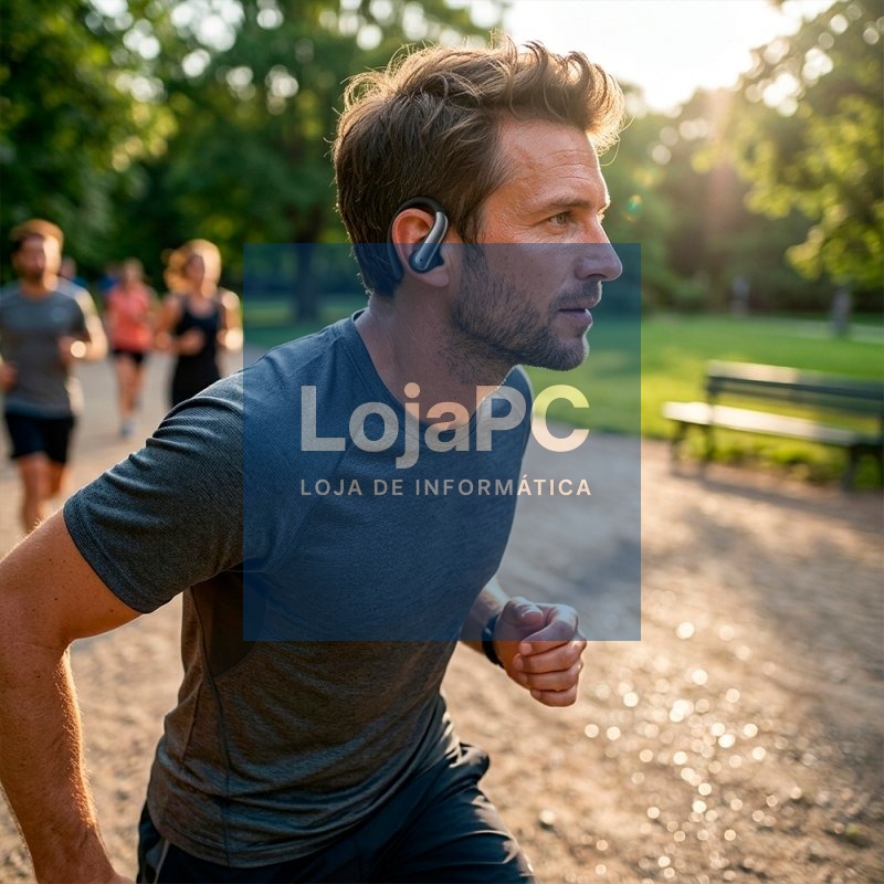 Auriculares Stereo Bluetooth Earbuds COOL Ginásio ANC Preto — imagem 4