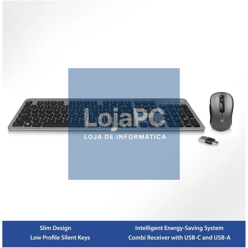 EWENT Kit Teclado +raton Ew3272 Slim — imagem 3