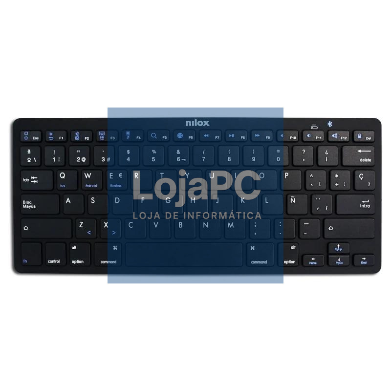 Nilox Teclado NXKB01B Bluetooh, Negro