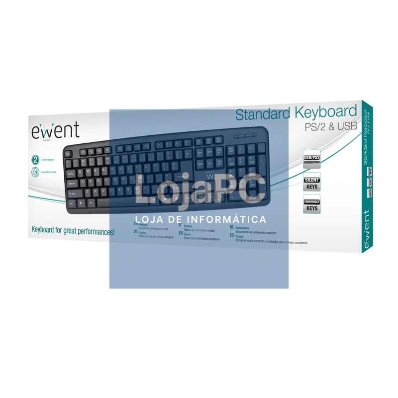 Ewent Teclado Slim EW3109 usb Negro — imagem 3