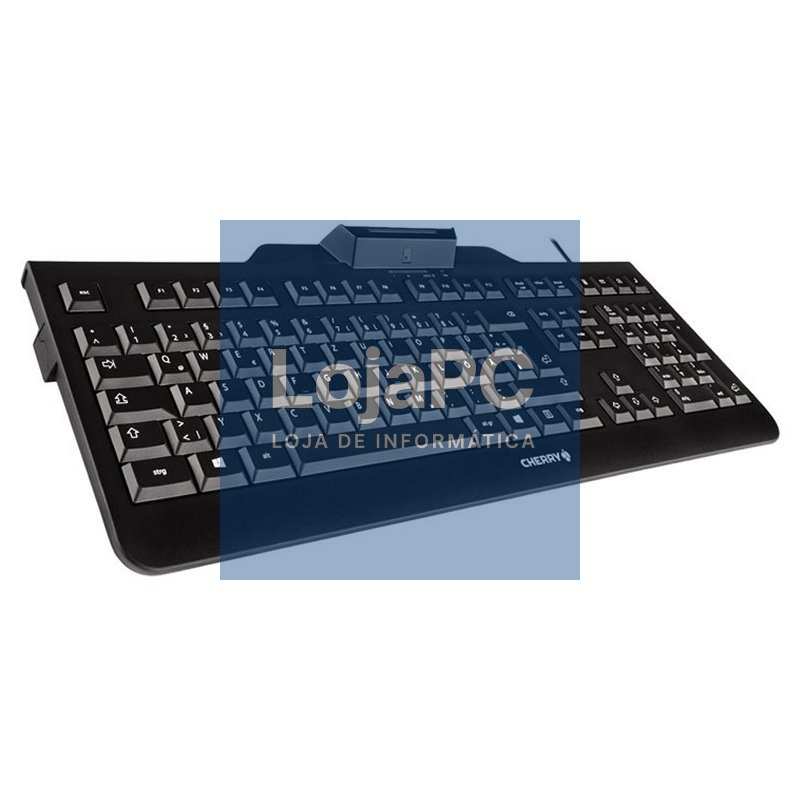 Cherry Teclado+lector chip integrado (DNIe) Negro — imagem 3
