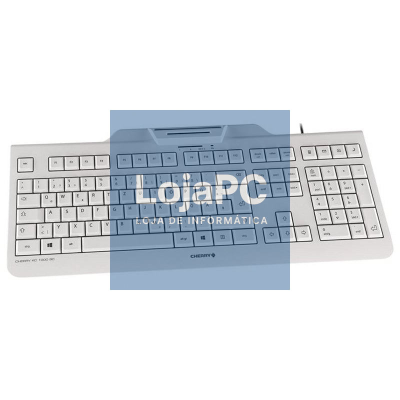 Cherry Teclado+Lector Chip Integrado (DNIe) Blanco — imagem 3