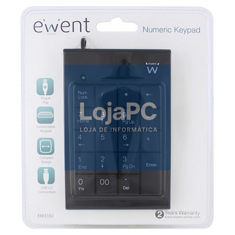 EWENT EW3102 Teclado Númerico Usb — imagem 3