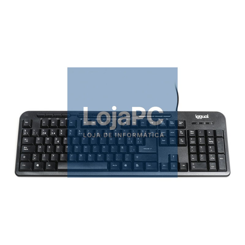 iggual Teclado multimedia CK-BASIC-120T negro