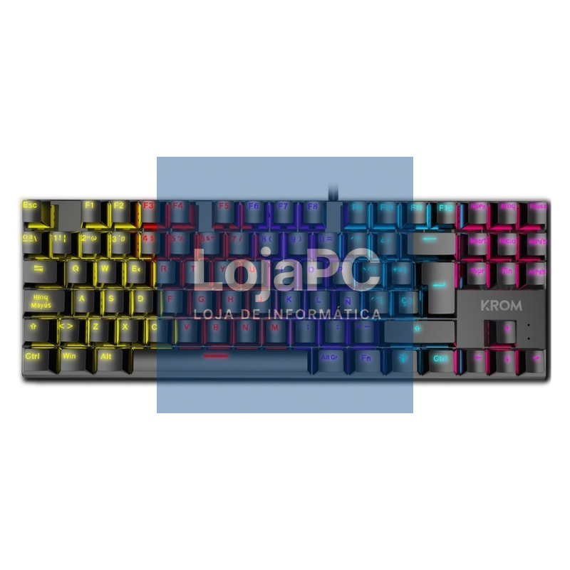 KROM Teclado Gaming NXKROMKASICTKL TKL RAINBOW