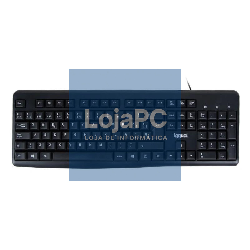 iggual Teclado estándar CK-BASIC2-105T negro