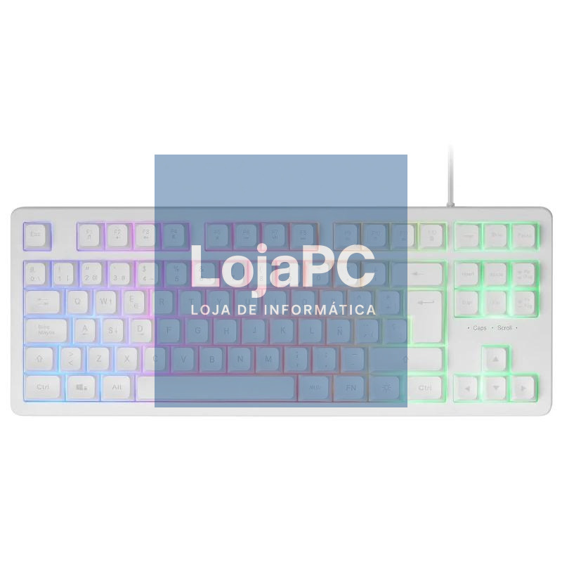 Mars Gaming Teclado MK023 TKL FRGB Blanco