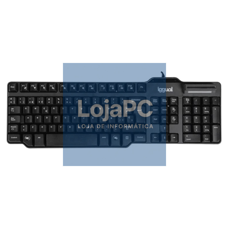 iggual Teclado con lector DNI CK-ID-DNI SMARTcard