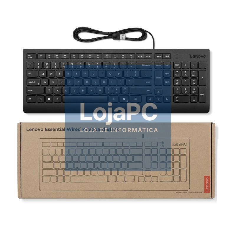 Lenovo Teclado con cable USB — imagem 5