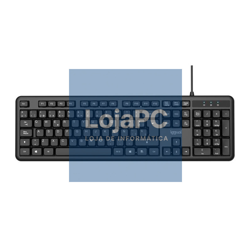 iggual Teclado USB estándar CK-OFFICE-105T negro