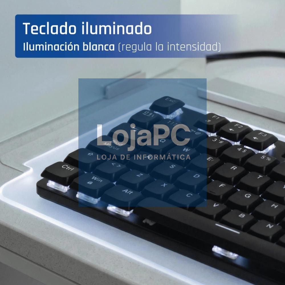 iggual Teclado USB mecánico CK-MECHA-105T negro — imagem 3
