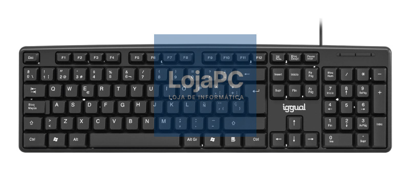 iggual Teclado USB estándar CK-STANDARD-105T negro