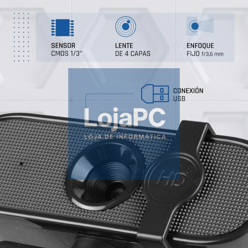 iggual Webcam USB FHD 1080p WC1080 Quick View — imagem 3
