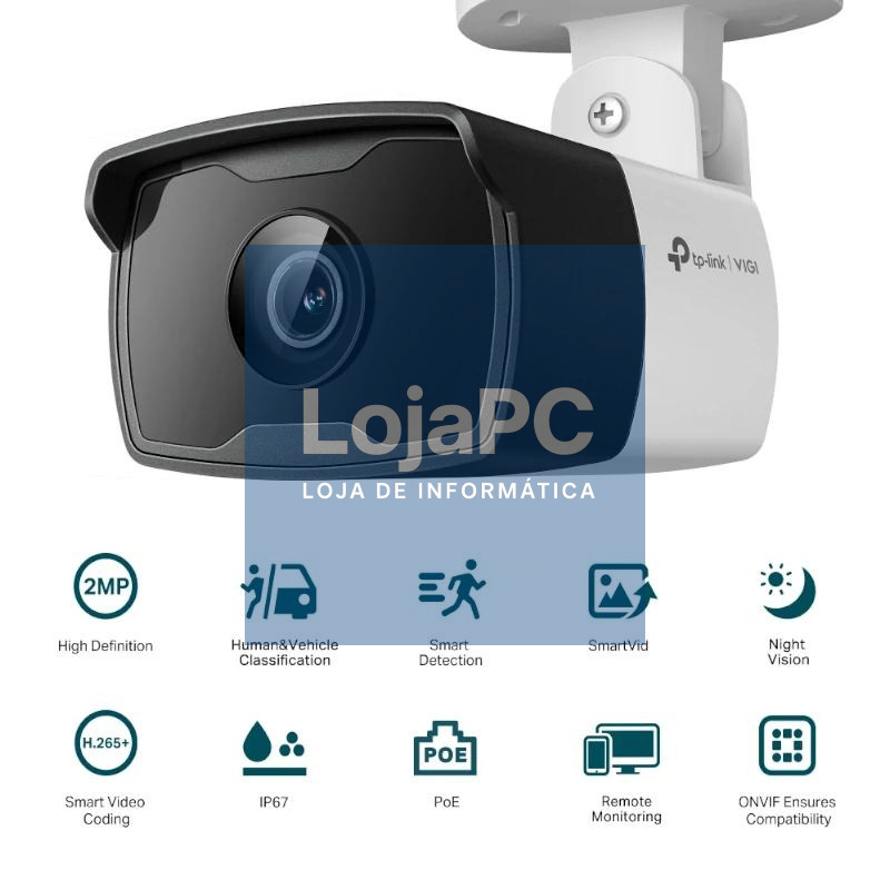 VIGI Cámara IP Bullet C320I 2MP Plástico IR 2.8mm — imagem 3
