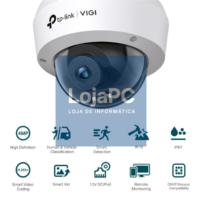 VIGI Cámara IP C240I Domo 4MP Plástico IR 4mm — imagem 3