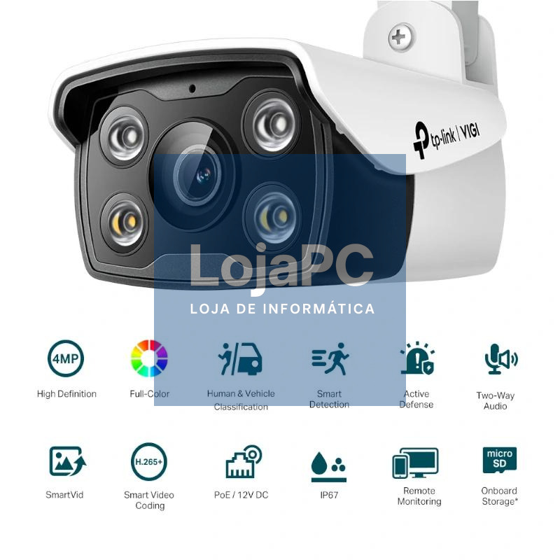 VIGI Cámara IP Bullet C340 4MP Plástico Full-Color — imagem 2